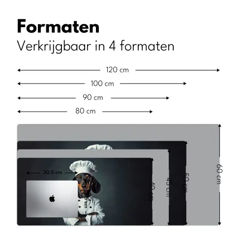 Hond - Garde - Kok Muismat XXL klein -sfeer5