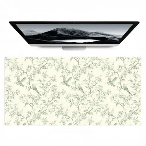 Klassiek - Vogels - Groen Muismat XXL klein 681 -zzz3d