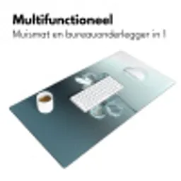 Kristal - Bloemen - Grijs Muismat XXL klein -sfeer4