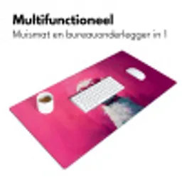 Pink - Hond - Bubbel Muismat XXL klein -sfeer4