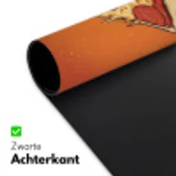 Pizza - Kaas - Rood - Pepperoni Muismat XXL klein -sfeer2