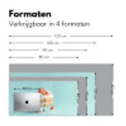 Slagroom - Taart - Blauw - Eten Muismat XXL klein -sfeer5