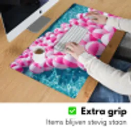 Strandballen - Roze - Water Muismat XXL klein -sfeer3
