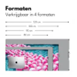 Strandballen - Roze - Water Muismat XXL klein -sfeer5