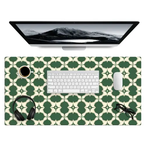 Tegel - Klassiek - Groen Muismat XXL klein 681 -3d