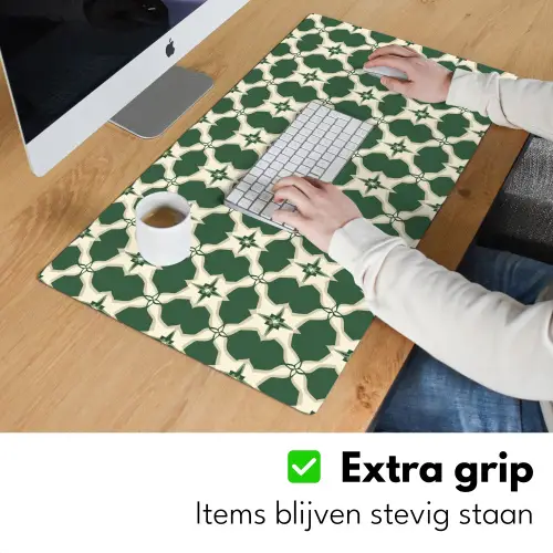 Tegel - Klassiek - Groen Muismat XXL klein 681 -sfeer3