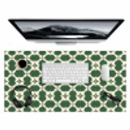 Tegel - Klassiek - Groen Muismat XXL klein 681 -3d
