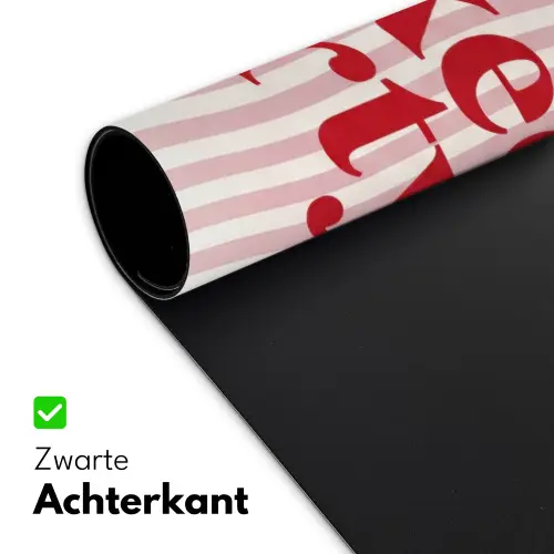 Tekst - Modern - Strepen Muismat XXL klein -sfeer2