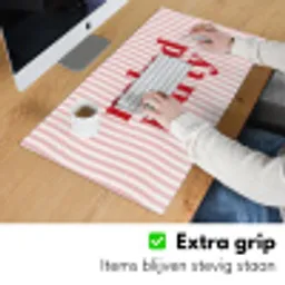 Tekst - Modern - Strepen Muismat XXL klein -sfeer3