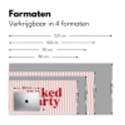 Tekst - Modern - Strepen Muismat XXL klein -sfeer5