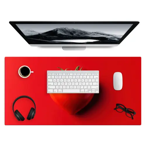 Tomaat - Rood - Hart Muismat XXL klein -3d