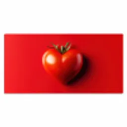 Tomaat - Rood - Hart Muismat XXL klein -3d_leeg