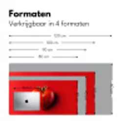 Tomaat - Rood - Hart Muismat XXL klein -sfeer5