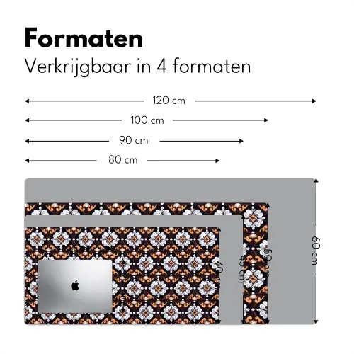 traditioneel - Element - Kleurrijk Muismat XXL klein 681 -sfeer5