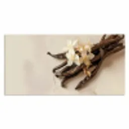 Vanille - Bloemen - Beige Muismat XXL klein -3d_leeg