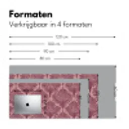 Varen - Patroon - Paars Muismat XXL klein 681 -sfeer5
