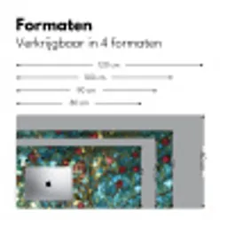 Vogel - Tak - Rozen - Mozaïek Muismat XXL klein -sfeer5