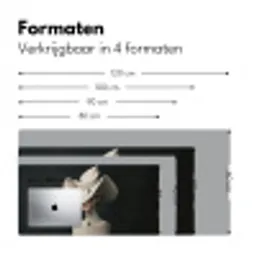 Vrouw - Golvende - Hoed Muismat XXL klein -sfeer5