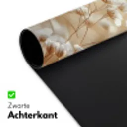 Wilde - Bloemen - Wit Muismat XXL klein -sfeer2