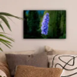 Bloemen - Blauw - Dennenboom canvas 2cm klein -sfeer1