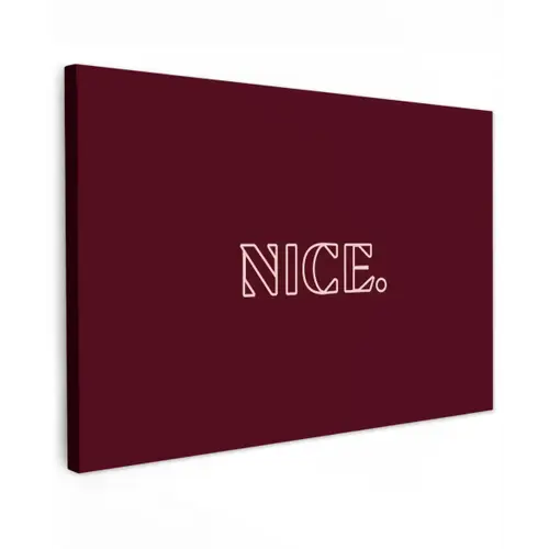 Bordeaux - Nice - minimalistisch canvas 2cm klein -z3d
