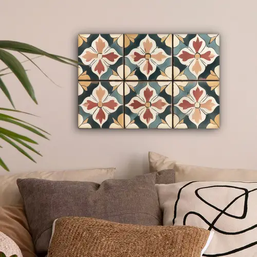 Decoratie - Tegels - Spaans - Vintage canvas 2cm klein -sfeer1