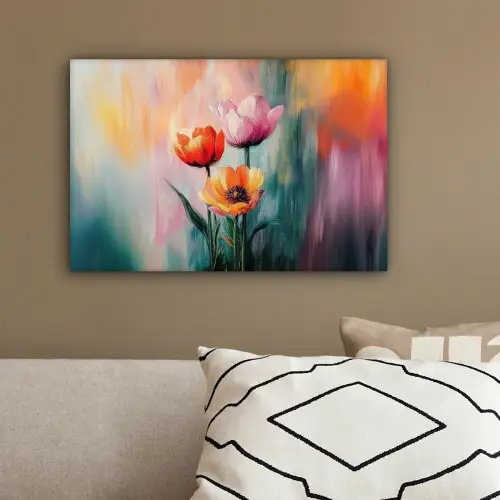 Dromerig - Bloemen - Verfijnde details canvas 2cm klein -sfeer3