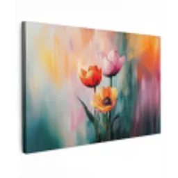 Dromerig - Bloemen - Verfijnde details canvas 2cm klein -z3d