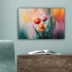 Dromerig - Bloemen - Verfijnde details canvas 2cm klein -sfeer4