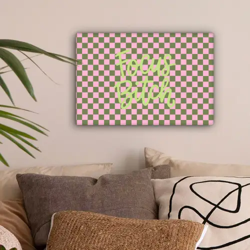 Focus - Vakken - Roze canvas 2cm klein -sfeer1