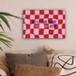 Furture - Geblokt - Rood canvas 2cm klein -sfeer1