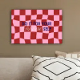 Furture - Geblokt - Rood canvas 2cm klein -sfeer3