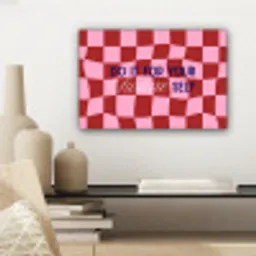 Furture - Geblokt - Rood canvas 2cm klein -sfeer6