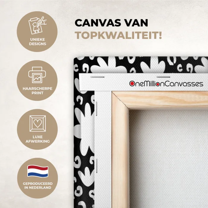 Gestileerd - Bloemen - Abstract canvas 2cm xxl 828 -sfeer2