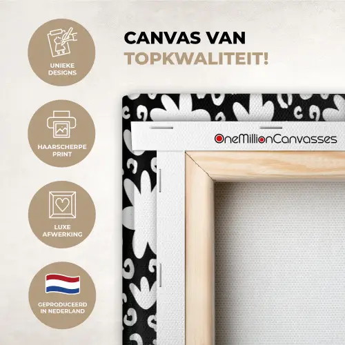 Gestileerd - Bloemen - Abstract canvas 2cm xxl 828 -sfeer2