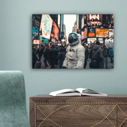 Stad - Mensen - Astronaut - Wit canvas 2cm klein -sfeer4