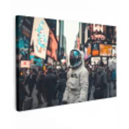 Stad - Mensen - Astronaut - Wit canvas 2cm klein -z3d