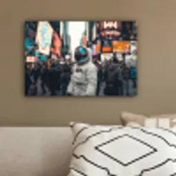 Stad - Mensen - Astronaut - Wit canvas 2cm klein -sfeer3