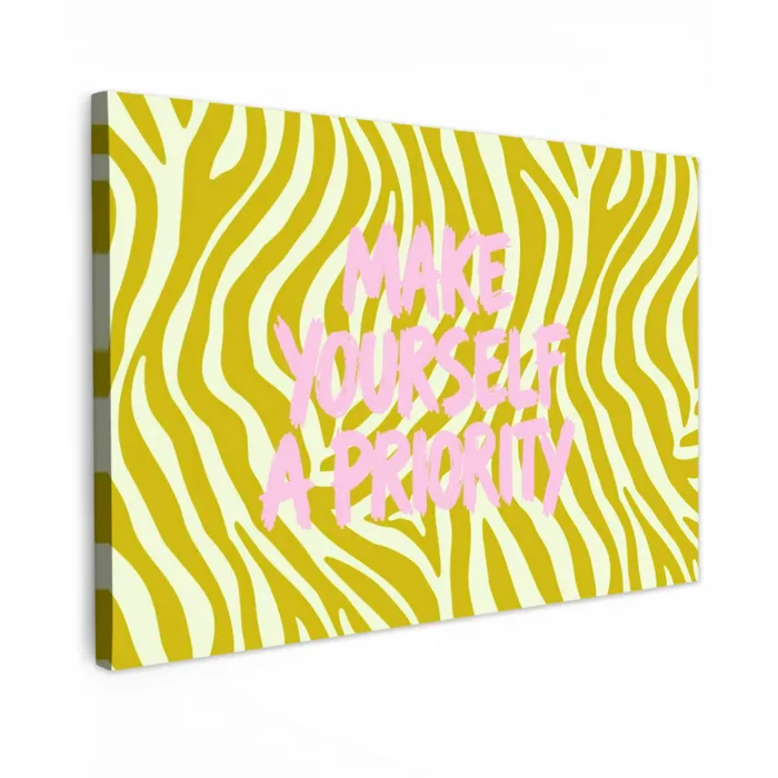 Zebraprint - Priority - Roze canvas 2cm klein -z3d