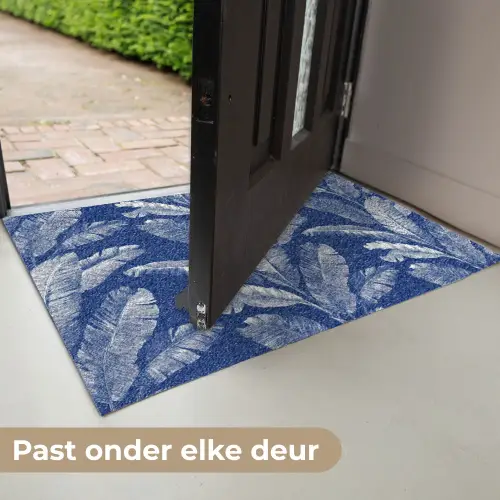 Blad - Palm - Blauw Deurmat klein 898 -USP_NL