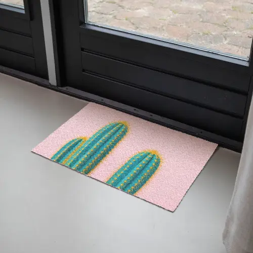 Cactussen - Modern - Pastel Deurmat klein -sfeer2