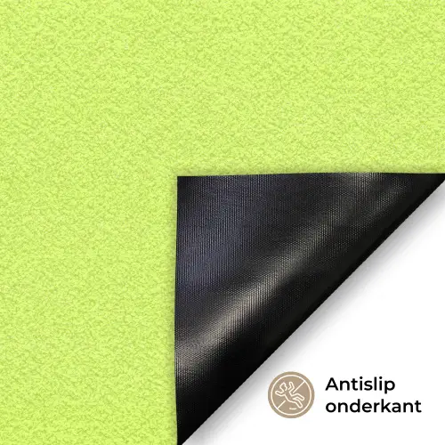 Groen - Smiley - Bonjour - Roze Deurmat klein -antislip_NL