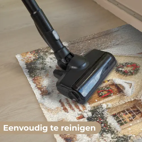 Kerst - Huis - Winter - Sneeuw Deurmat klein -reinigen_NL