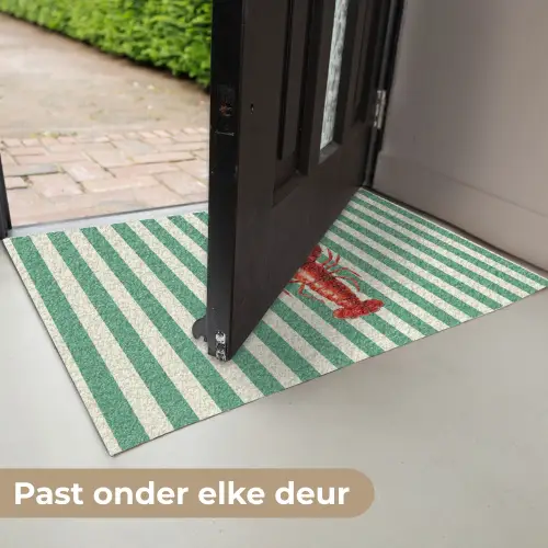 Kreeft - Strepen - Realistisch - Zomers Deurmat klein -USP_NL