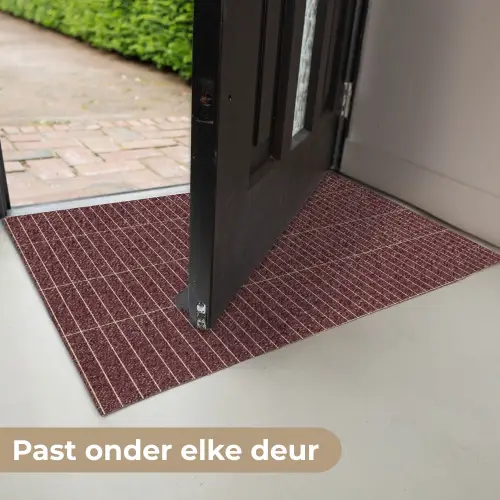 Lijnen - Patroon - Bordeaux Deurmat klein 898 -USP_NL