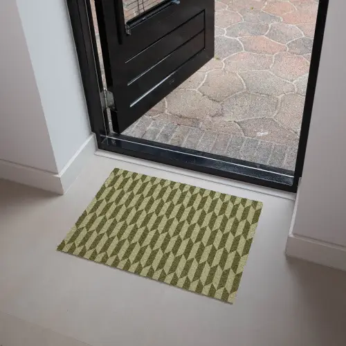 Patroon - Abstract - Groen - Vlakken Deurmat klein -sfeer5
