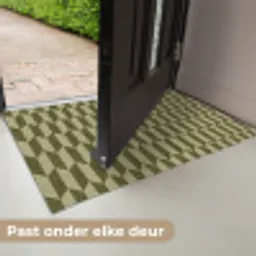 Patroon - Abstract - Groen - Vlakken Deurmat klein -USP_NL