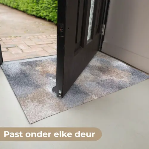 Penseelstreken - Schilderij - Beige Deurmat klein -USP_NL