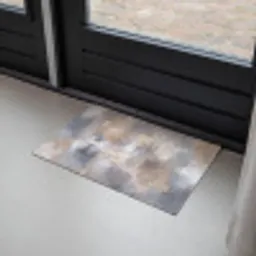 Penseelstreken - Schilderij - Beige Deurmat klein -sfeer2