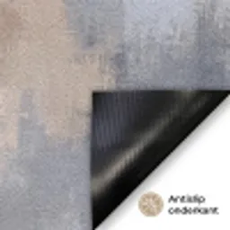 Penseelstreken - Schilderij - Beige Deurmat klein -antislip_NL